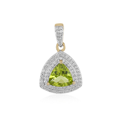 Peridot-Goldanhänger