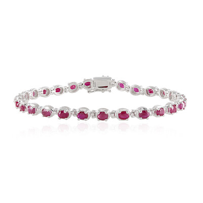Rubin-Silberarmband