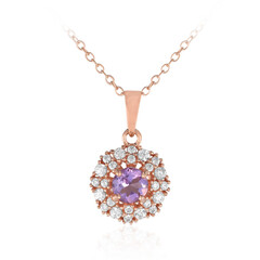 Bolivianischer Amethyst-Silberhalskette