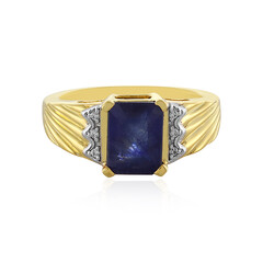 Blauer Madagaskar-Saphir-Silberring