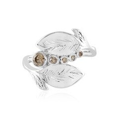 I3 Champagner-Diamant-Silberring (de Melo)