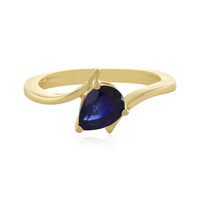 Blauer Madagaskar-Saphir-Silberring