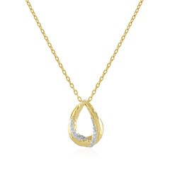 I2 (J) Diamant-Silberhalskette