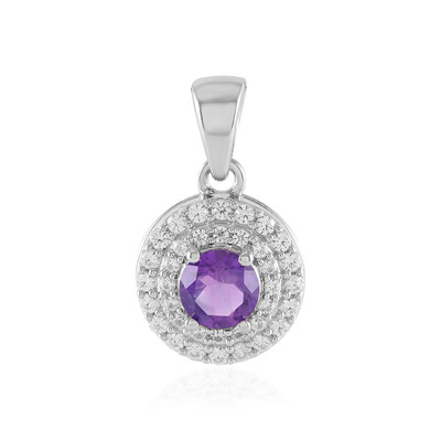 Sibirischer Amethyst-Silberanhänger