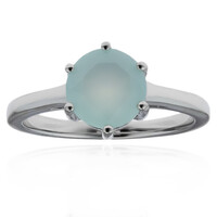 Aqua-Chalzedon-Silberring