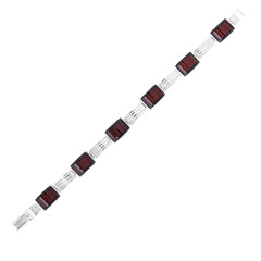 Baltischer Bernstein-Silberarmband