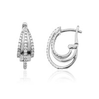 Lupenreiner (F) Brillant-Platinohrringe (LUCENT DIAMONDS)