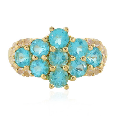 Blauer Apatit-Silberring