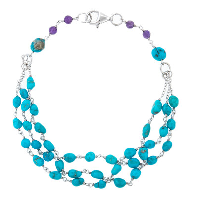 Sleeping Beauty-Türkis-Silberarmband (Anne Bever)