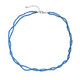 Blauer Apatit-Silberhalskette