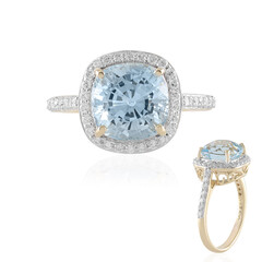 Brasilianischer Aquamarin-Goldring (SUHANA)