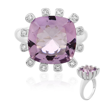 Lavendel-Amethyst-Silberring