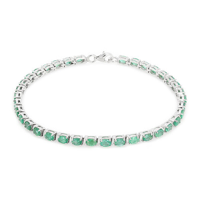 Sambia-Smaragd-Silberarmband
