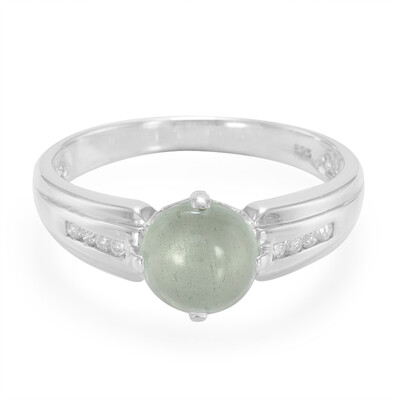 Aquamarin-Herren-Silberring
