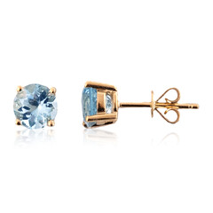 AAA-Brasilianischer Aquamarin-Goldohrringe (CIRARI)