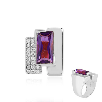 Sibirischer Amethyst-Silberring (de Melo)