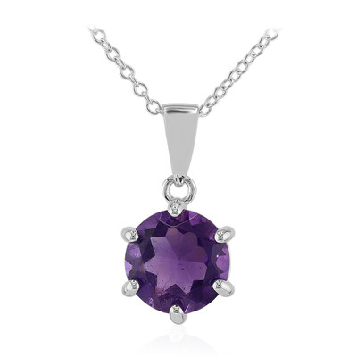 Sambia-Amethyst-Silberhalskette