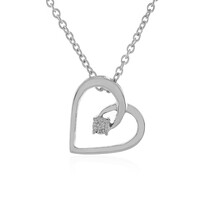 I4 (J) Diamant-Silberhalskette