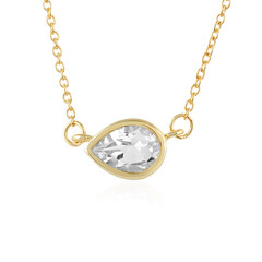 Weißer Topas-Silbercollier