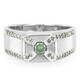 Fancy-Diamant-Silberring