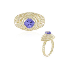 AAA-Tansanit-Goldring (Ornaments by de Melo)