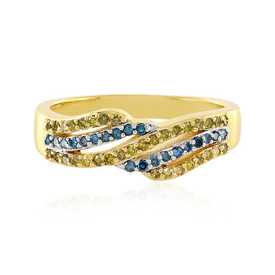 PK Diamant-Silberring