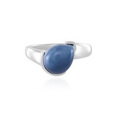 Blauer Opal-Silberring