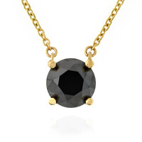 Schwarzer Diamant-Goldcollier (de Melo)