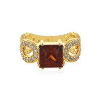 Cognac-Zirkon-Silberring