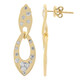SI1 (G) Brillant-Goldohrringe (Annette)