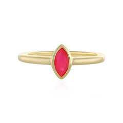 Äthiopischer Pinkfarbener Opal-Silberring