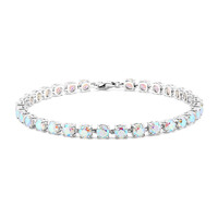 Mondlicht-Quarz-Silberarmband