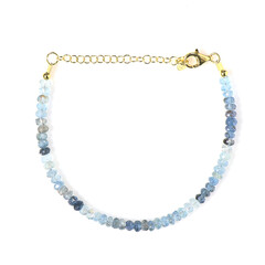 Santa Maria-Aquamarin-Silberarmband