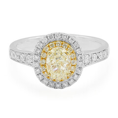 Gelber Diamant-Goldring