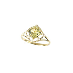 Ouro Verde-Quarz-Goldring