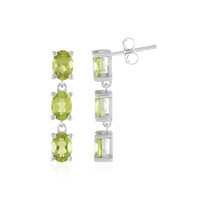 Peridot-Silberohrringe
