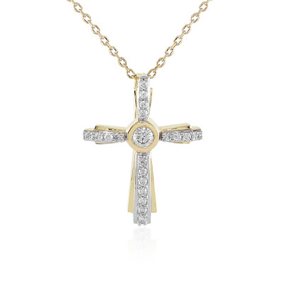 Lupenreiner (F) Brillant-Goldhalskette (LUCENT DIAMONDS)