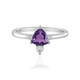 Sibirischer Amethyst-Silberring