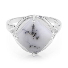 Dendriten-Achat-Silberring