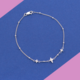 Weißer Topas-Silberarmband