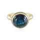 Indigolith-Katzenauge-Goldring (AMAYANI)