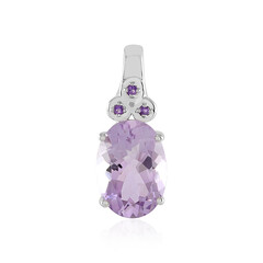 Lavendel-Amethyst-Silberanhänger