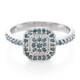 Fancy-Diamant-Silberring