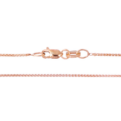 375er Roségold-Zopfkette - 50 cm - 1,33 g