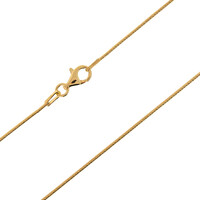 Silber-Schlangenkette - 90 cm - 6,18 g - vergoldet