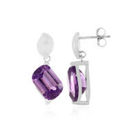 Lavendel-Amethyst-Silberohrringe