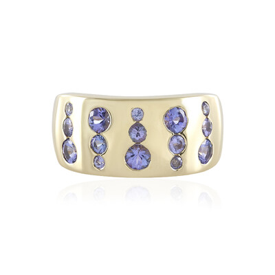 AAA-Tansanit-Goldring (de Melo)