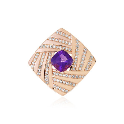 Amethyst-Silberanhänger (MONOSONO COLLECTION)