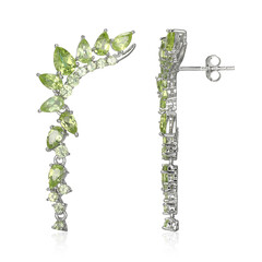 Peridot-Silberohrringe