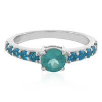 Blauer Apatit-Silberring